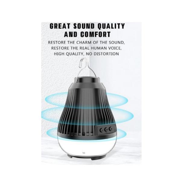 ZQS1317 Camping Hanging Light Bluetooth Speaker – 8W Wireless Speaker with LED Lantern & 1500mAh Battery