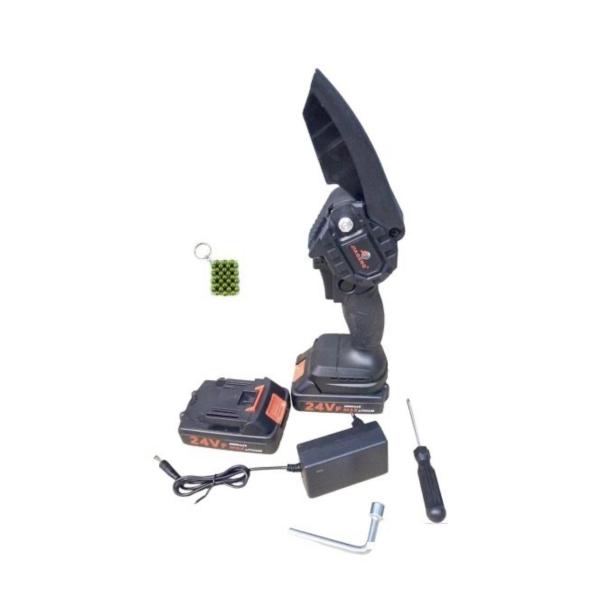 G1086 Cordless Electric Chainsaw – Twin 24 V 3000 mAh Batteries, Safe One-Hand Pruning & Lightweight Design