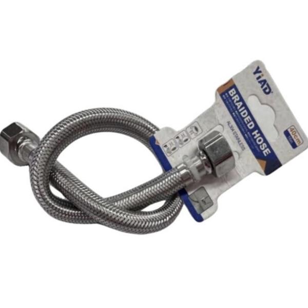 40cm Flexible Braided Hose – Durable, Pressure-Resistant Water Connector for Taps, Toilets & Basins