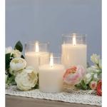 LED Plastic Battery Operated Candle Light – Flameless Flickering Pillar Candle for Safe Indoor Ambience & Décor