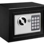 Compact Electronic Safe Box – Digital Keypad Lock, Steel Security (0.2 cu ft Capacity)